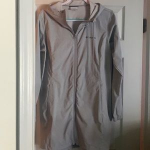 Columbia Light Grey Rain Coat